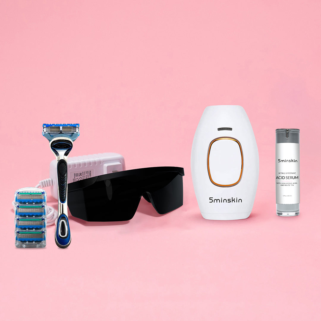 COMBINÉ D'ÉPILATION LASER À DOMICILE 5MINSKIN