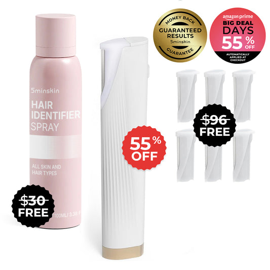 5MINSKIN ELECTRIC DERMAPLANING TOOL - 55% OFF AMAZON PRIME DAY SALE + 2 FREE GIFTS (WORTH $126)