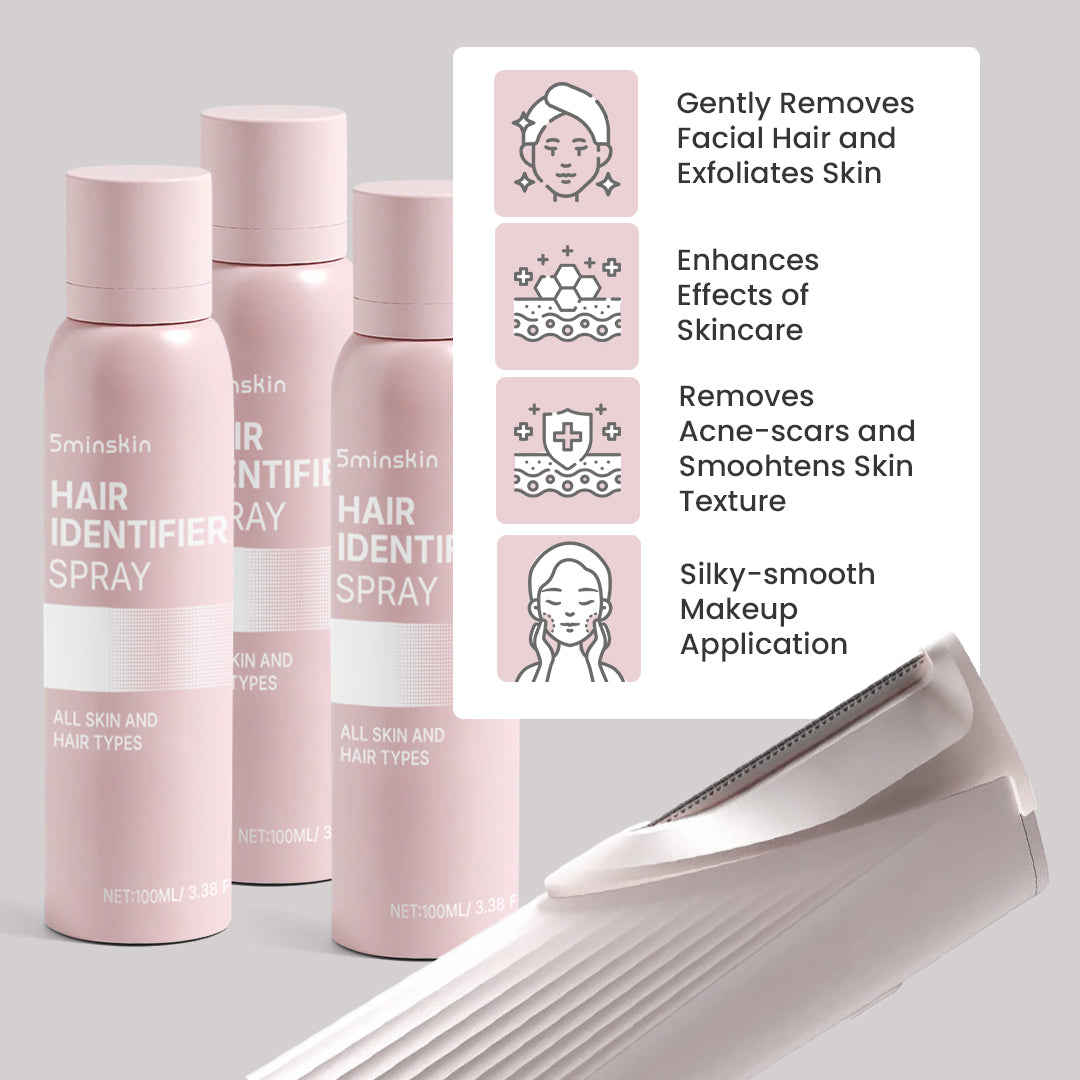 5MINSKIN ELECTRIC DERMAPLANING TOOL + FREE HAIR IDENTIFIER SPRAY - 50% OFF INTERNATIONAL WOMEN'S DAY SALE